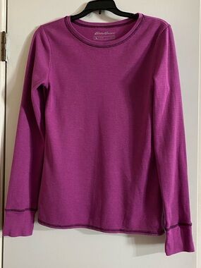 Eddie Bauer Women's Long Sleeve Thermal Top - Magenta